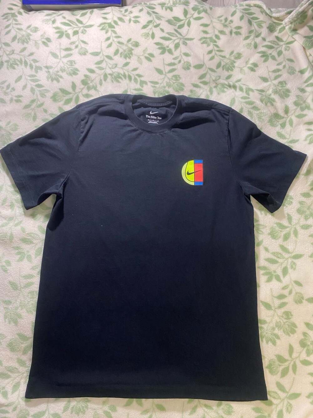 Nike Obvious Advantage Tennis Graphic T-Shirt Black Size L rare